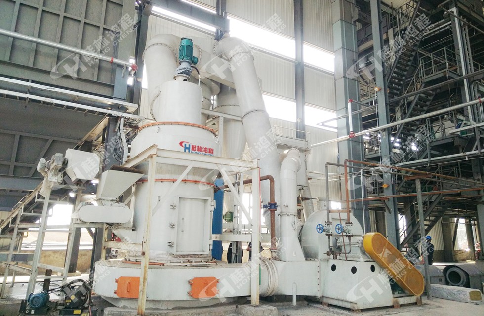瀝青加煤混合HC1700擺式磨粉機生產線北京客戶接線開機生產 瀝青加煤混合HC1700擺式磨粉機生產線北京客戶接線開機生產